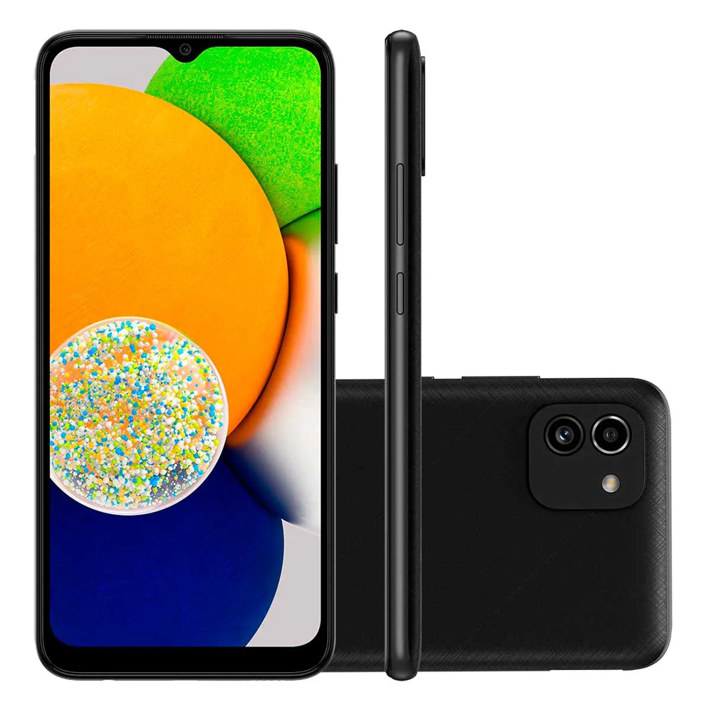Samsung Galaxy A03 Sm-A032M/Ds 64Gb - Preto image number 2